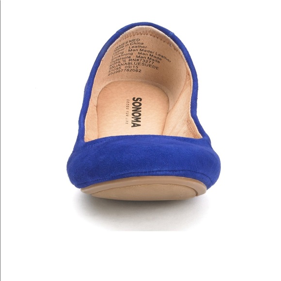Sonoma Chambray Ballet Flats New - Picture 4 of 5